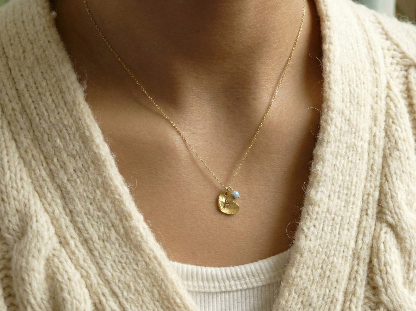 Initial Heart Necklace – Personalized Charm