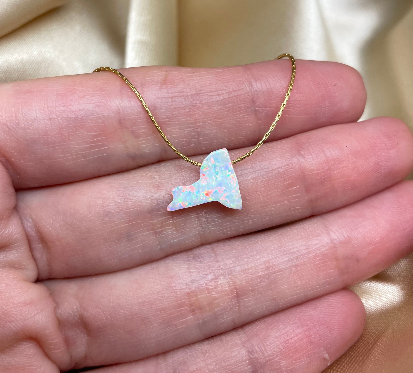 Opal State Necklace – Pick Your State - OpaLandJewelry