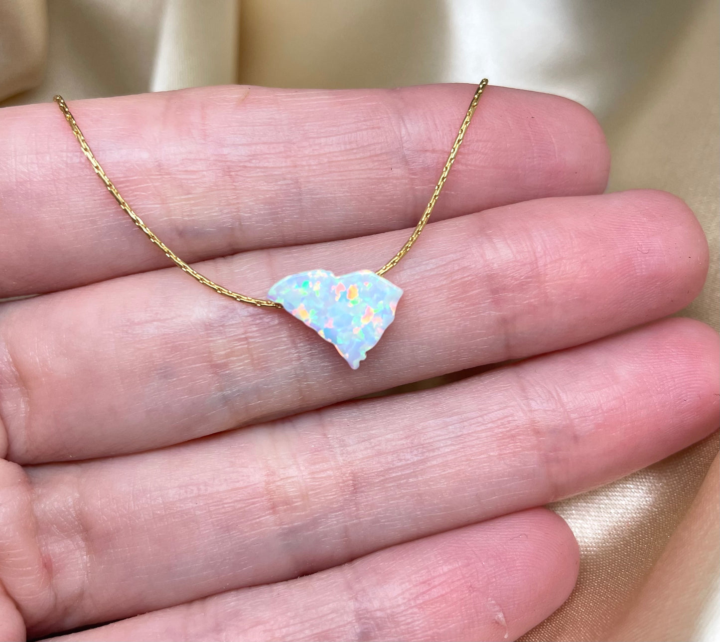 Opal State Necklace – Pick Your State - OpaLandJewelry