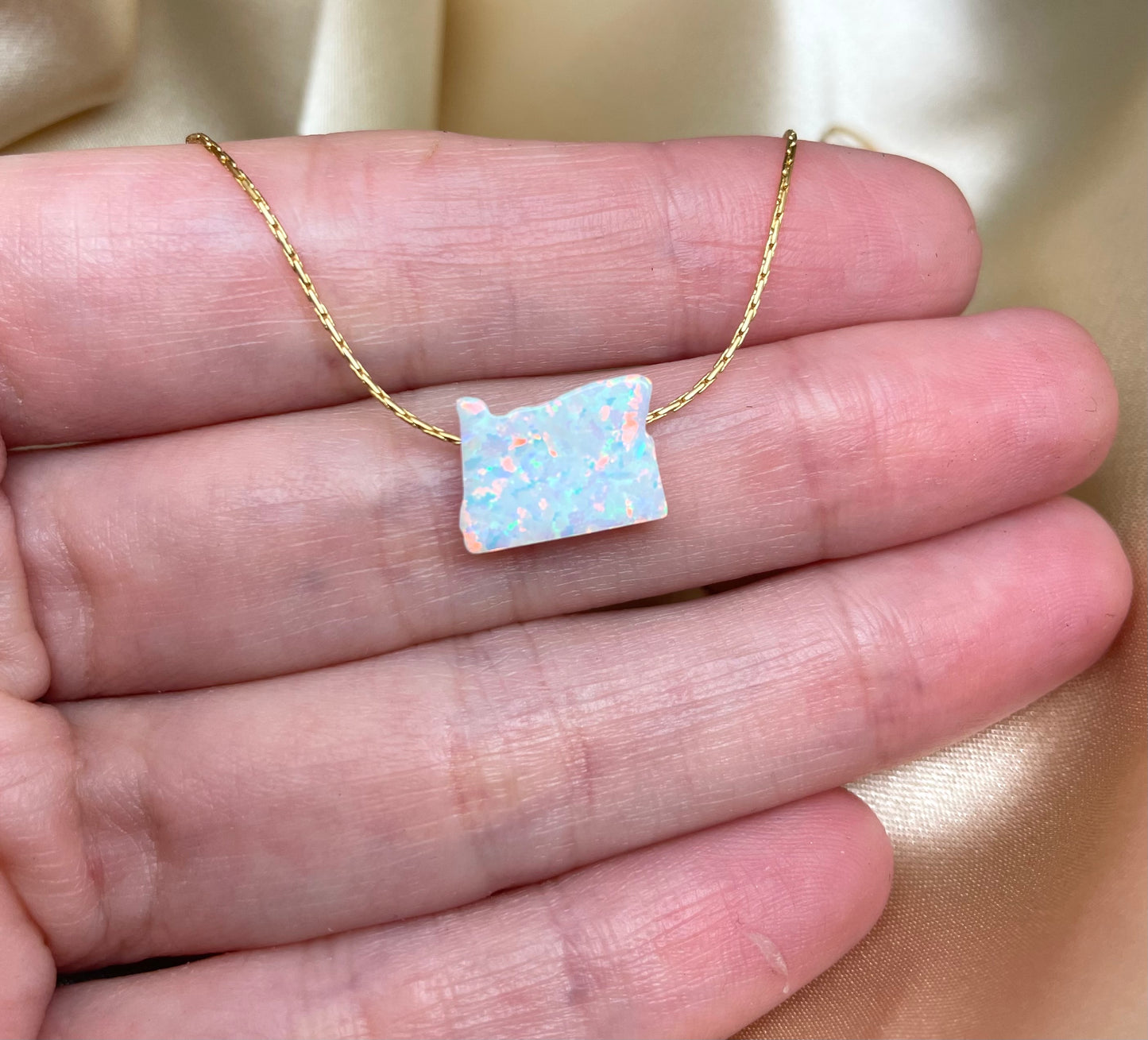 Opal State Necklace – Pick Your State - OpaLandJewelry