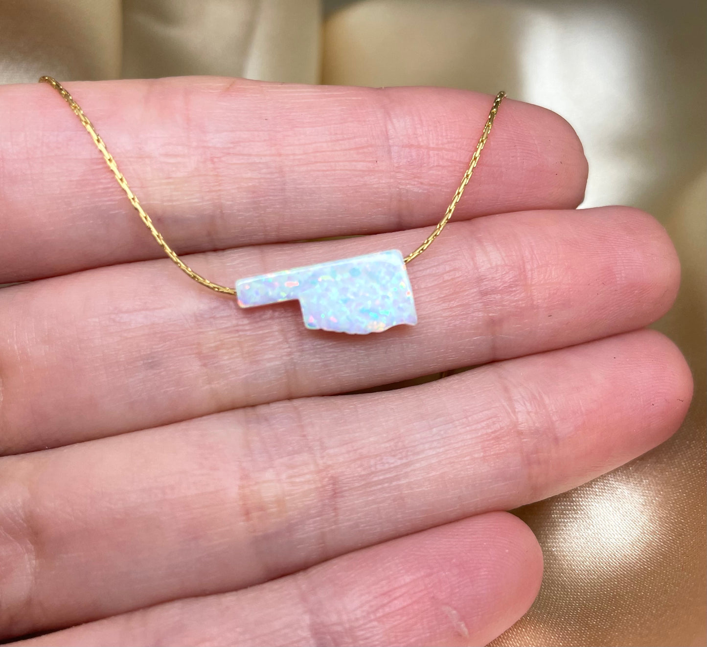 Opal State Necklace – Pick Your State - OpaLandJewelry
