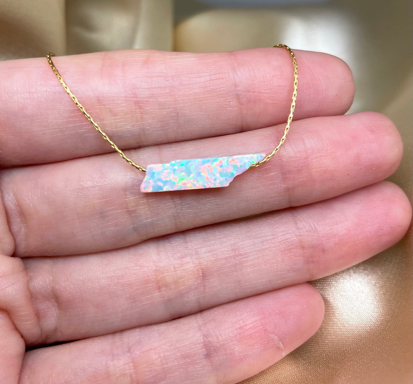 Opal State Necklace – Pick Your State - OpaLandJewelry