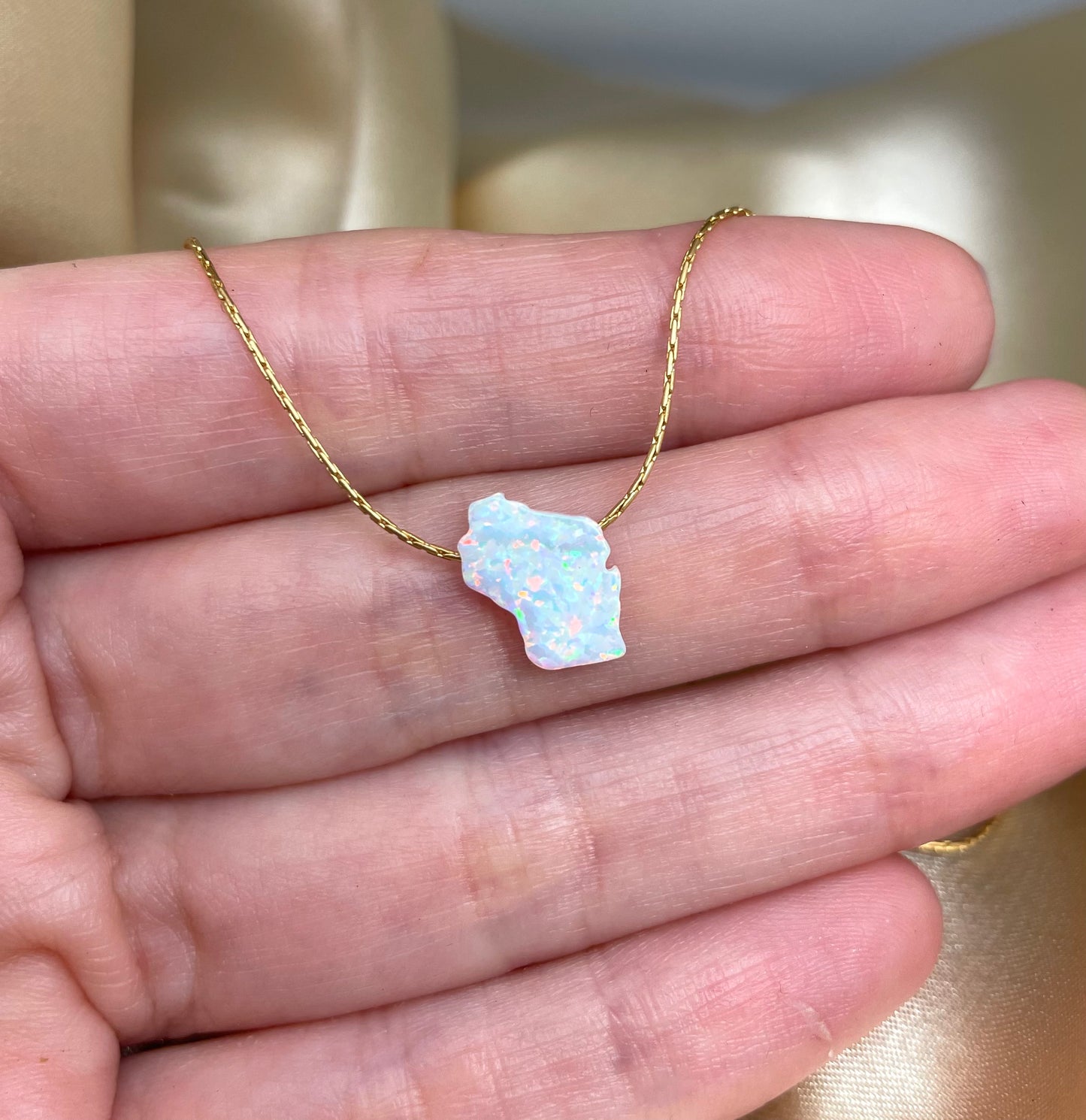 Opal State Necklace – Pick Your State - OpaLandJewelry