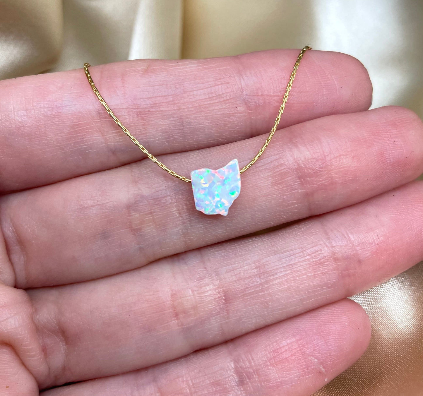 Opal State Necklace – Pick Your State - OpaLandJewelry