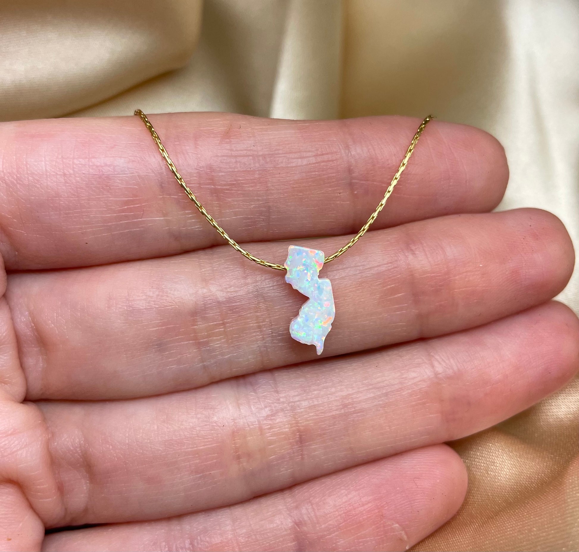 Opal State Necklace – Pick Your State - OpaLandJewelry