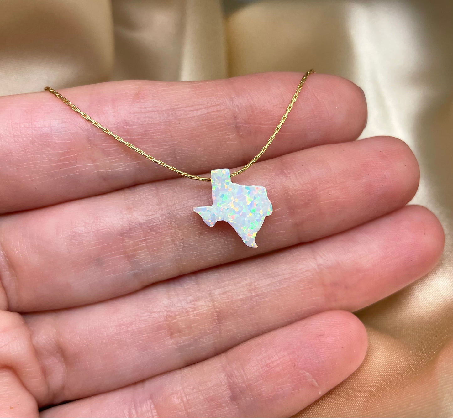 Opal State Necklace – Pick Your State - OpaLandJewelry
