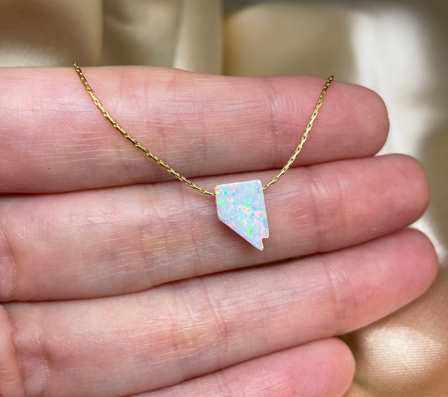 Opal State Necklace – Pick Your State - OpaLandJewelry