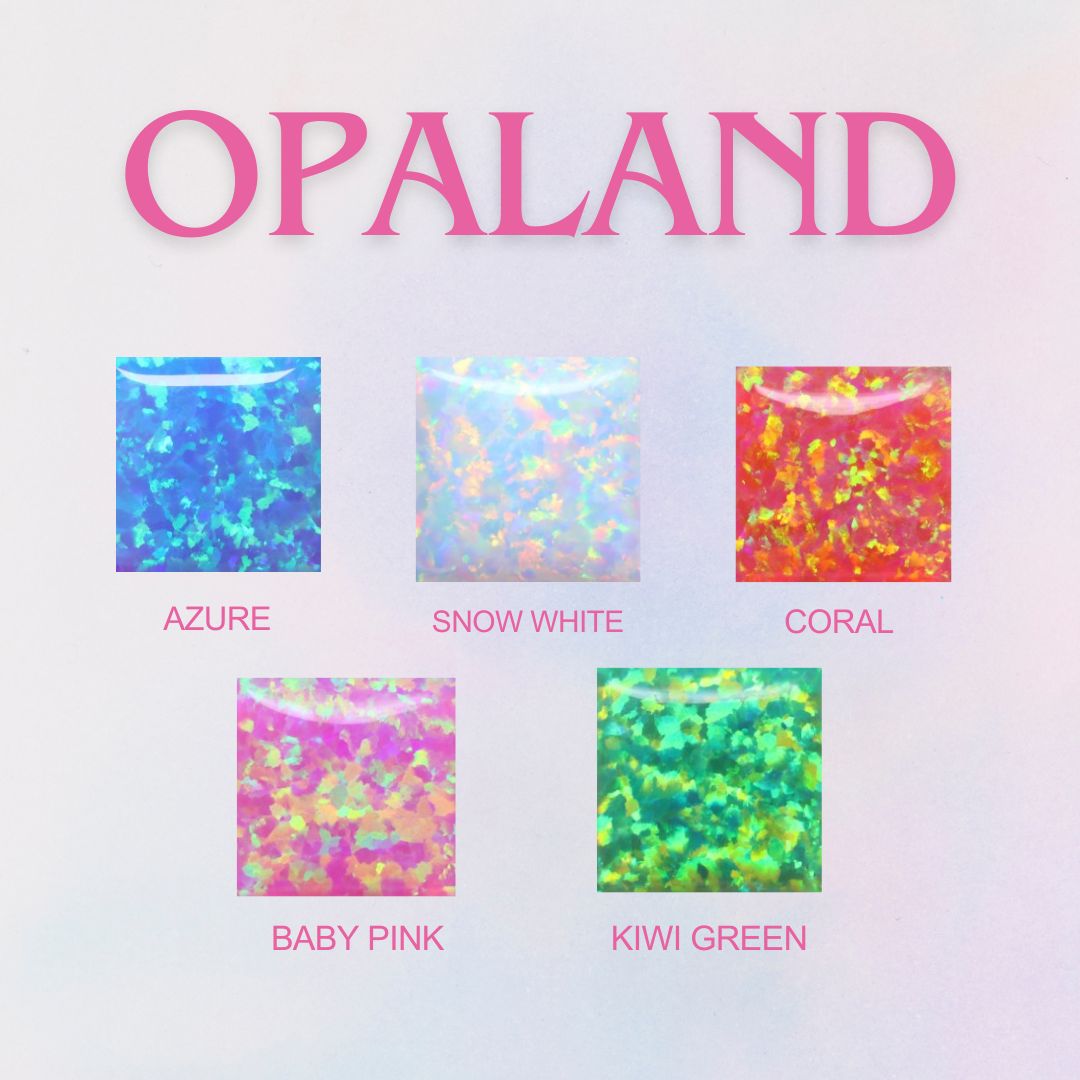 Cube Opal Necklace – Minimalist Charm