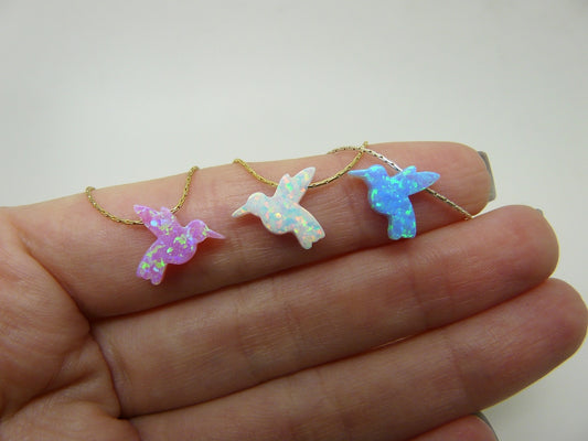 Opal bird necklace - OpaLandJewelry