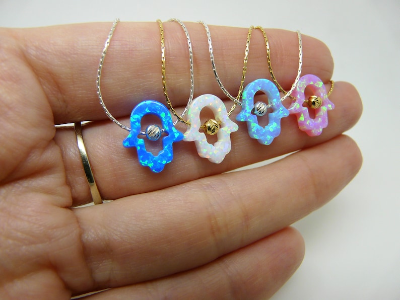 opal hamsa hands