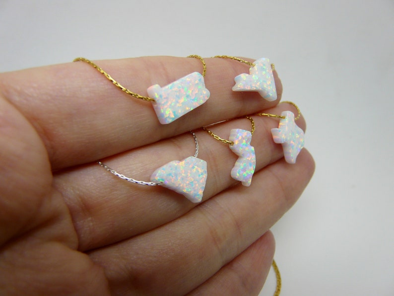 Opal State Necklace – Pick Your State - OpaLandJewelry