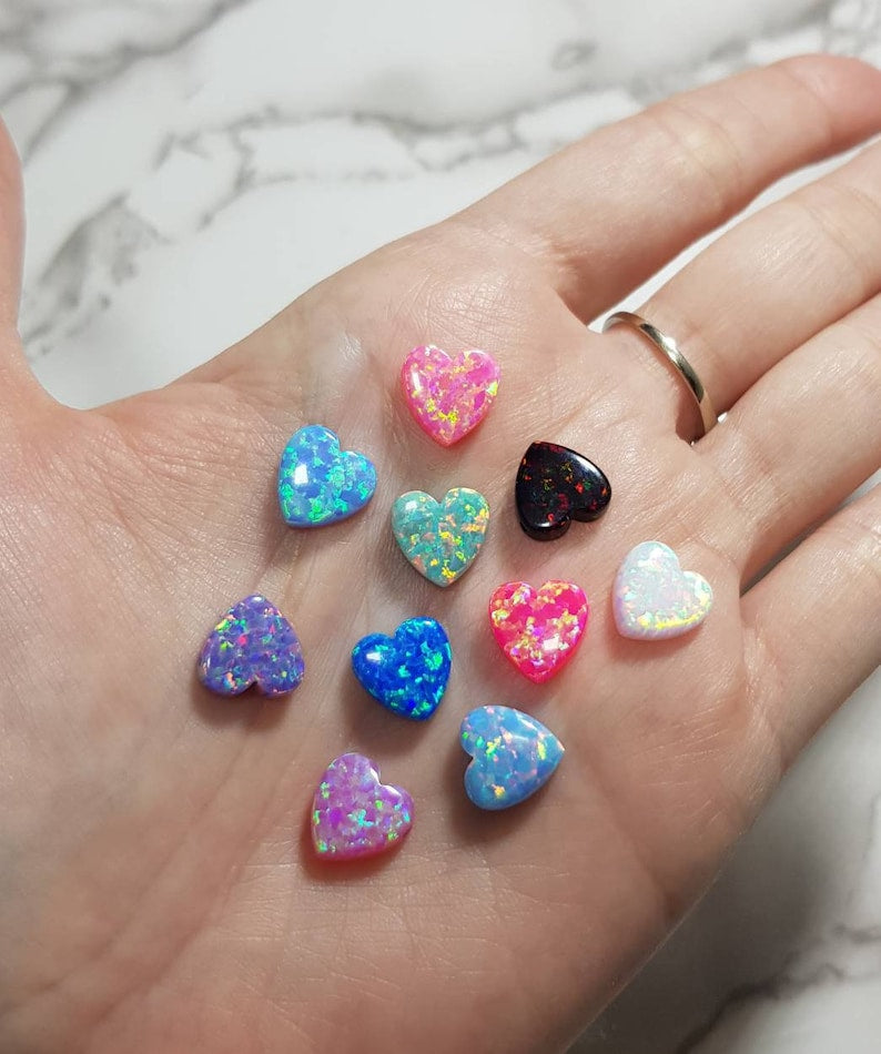 Opal Heart Necklace – Cute & Colorful Heart Pendant - OpaLandJewelry