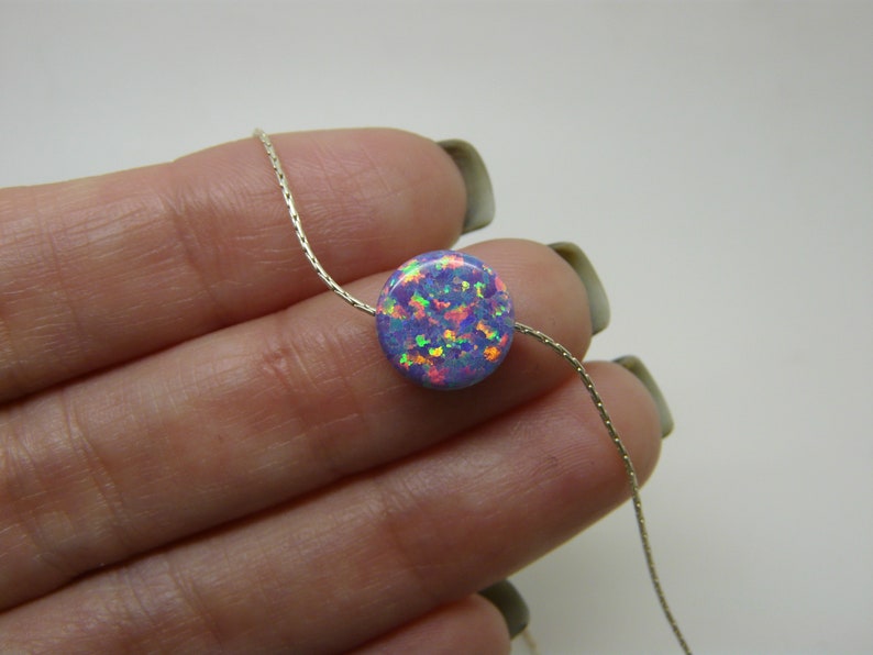 Opal Coin Necklace - OpaLandJewelry