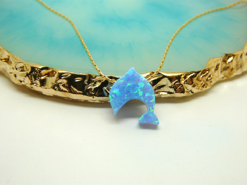Dolphin Opal Necklace – Ocean Inspired Elegance