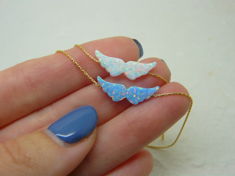opal wings necklace