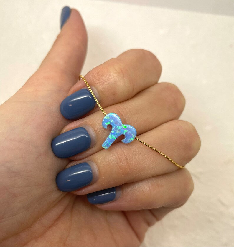 zodiac opal pendant