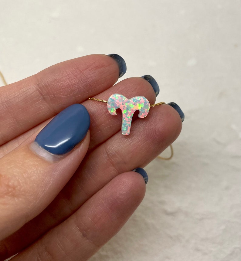 zodiac opal pendant