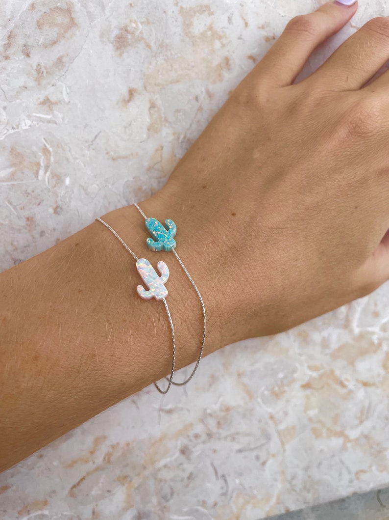 Opal Cactus Bracelet β Desert Chic - OpaLandJewelry