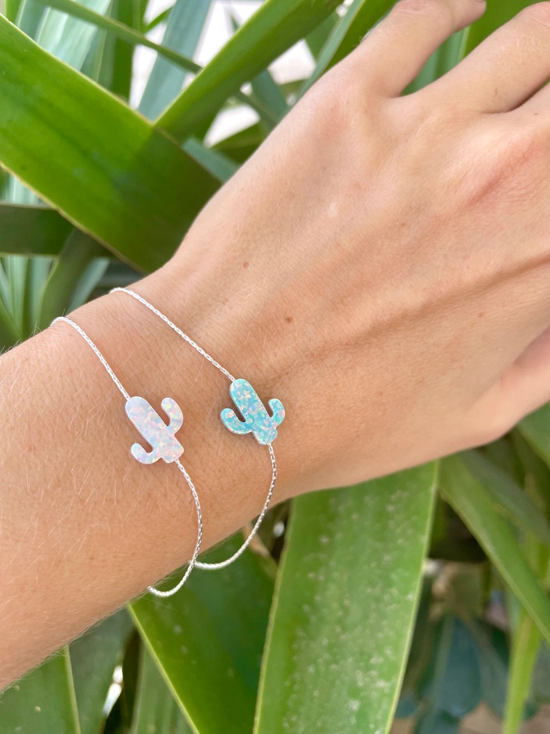 Opal Cactus Bracelet β Desert Chic