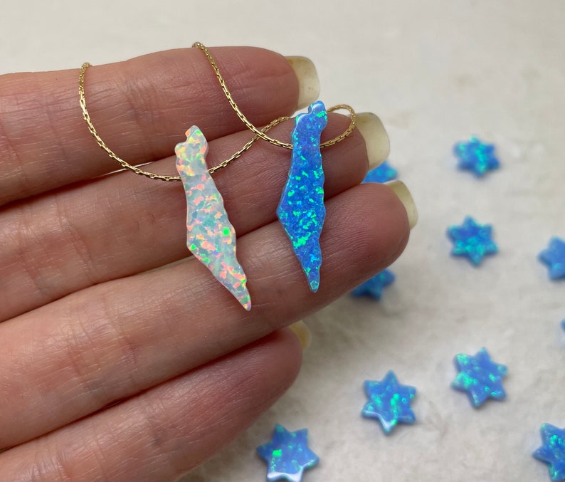 Israel opal pendants