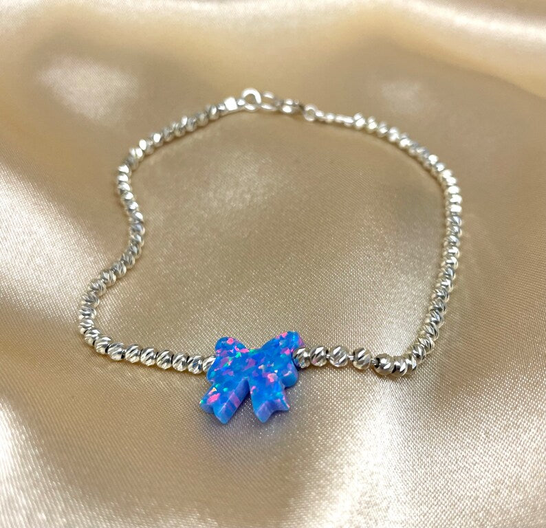 Opal Bow Bracelet – Feminine Jewelry