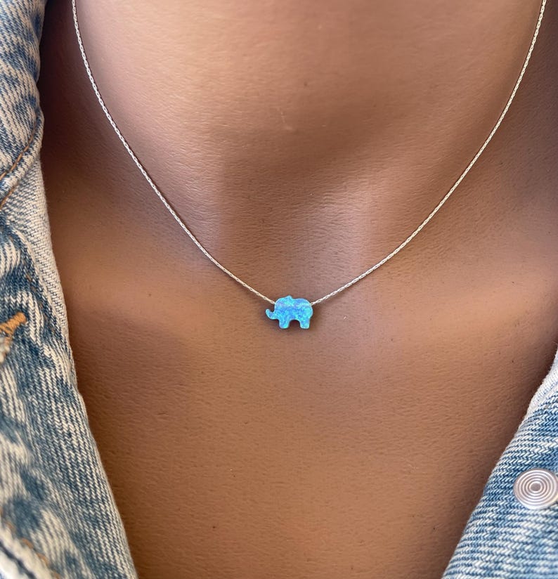 Opal Elephant Necklace – Lucky Charm - OpaLandJewelry