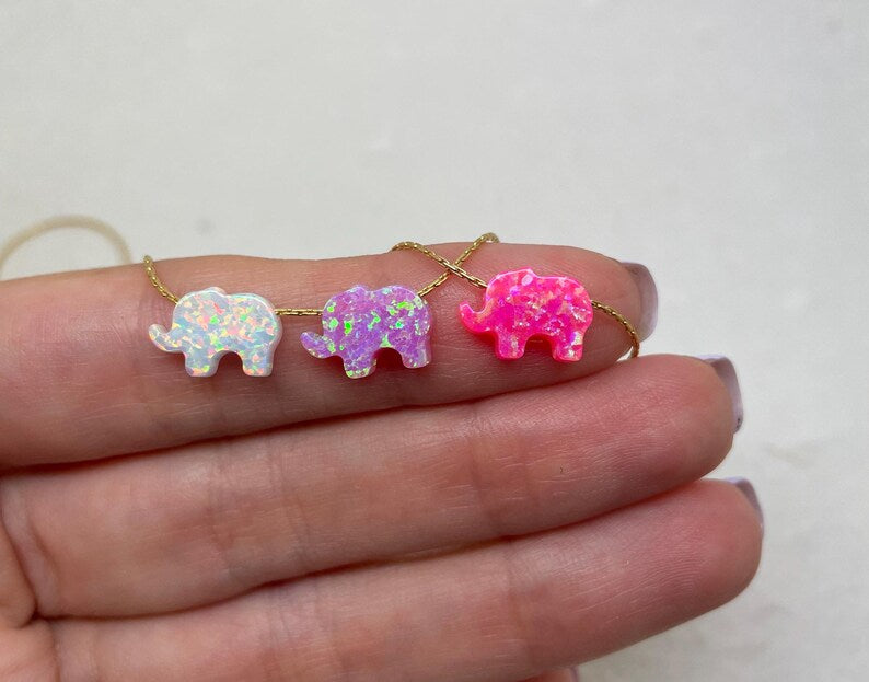 Opal Elephant Necklace – Lucky Charm - OpaLandJewelry