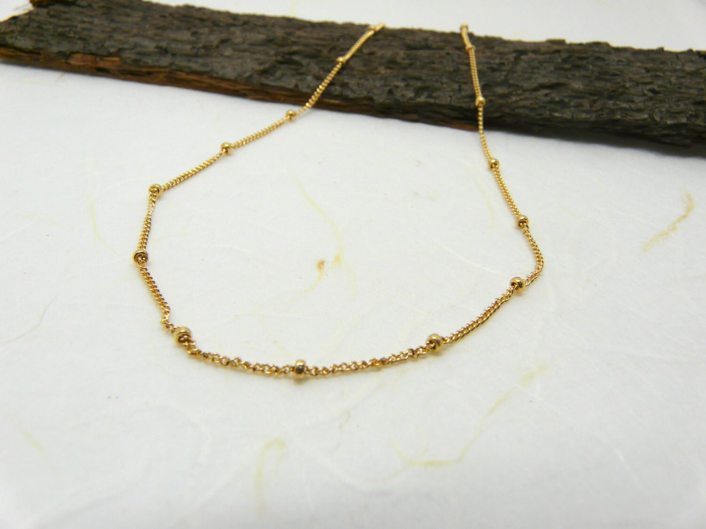 Elegant Gold-Filled Satellite Chain