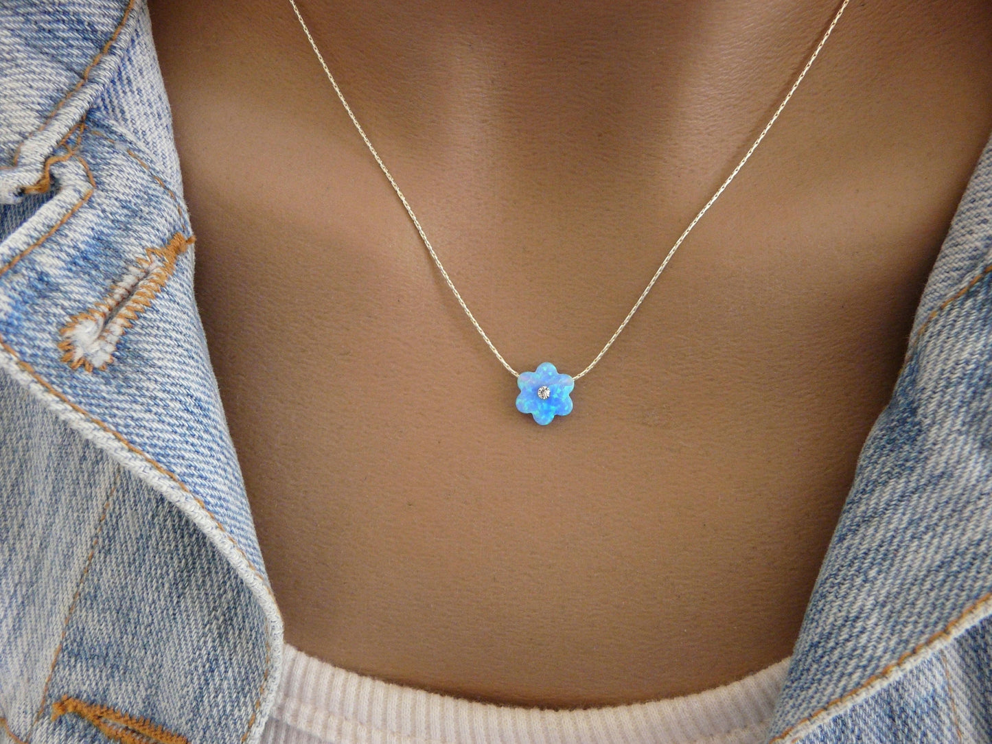 Opal Flower Necklace – Adorable & Whimsical - OpaLandJewelry