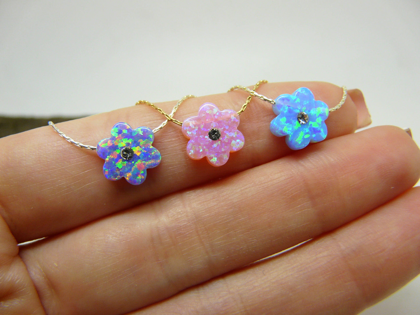 Opal Flower Necklace – Adorable & Whimsical - OpaLandJewelry