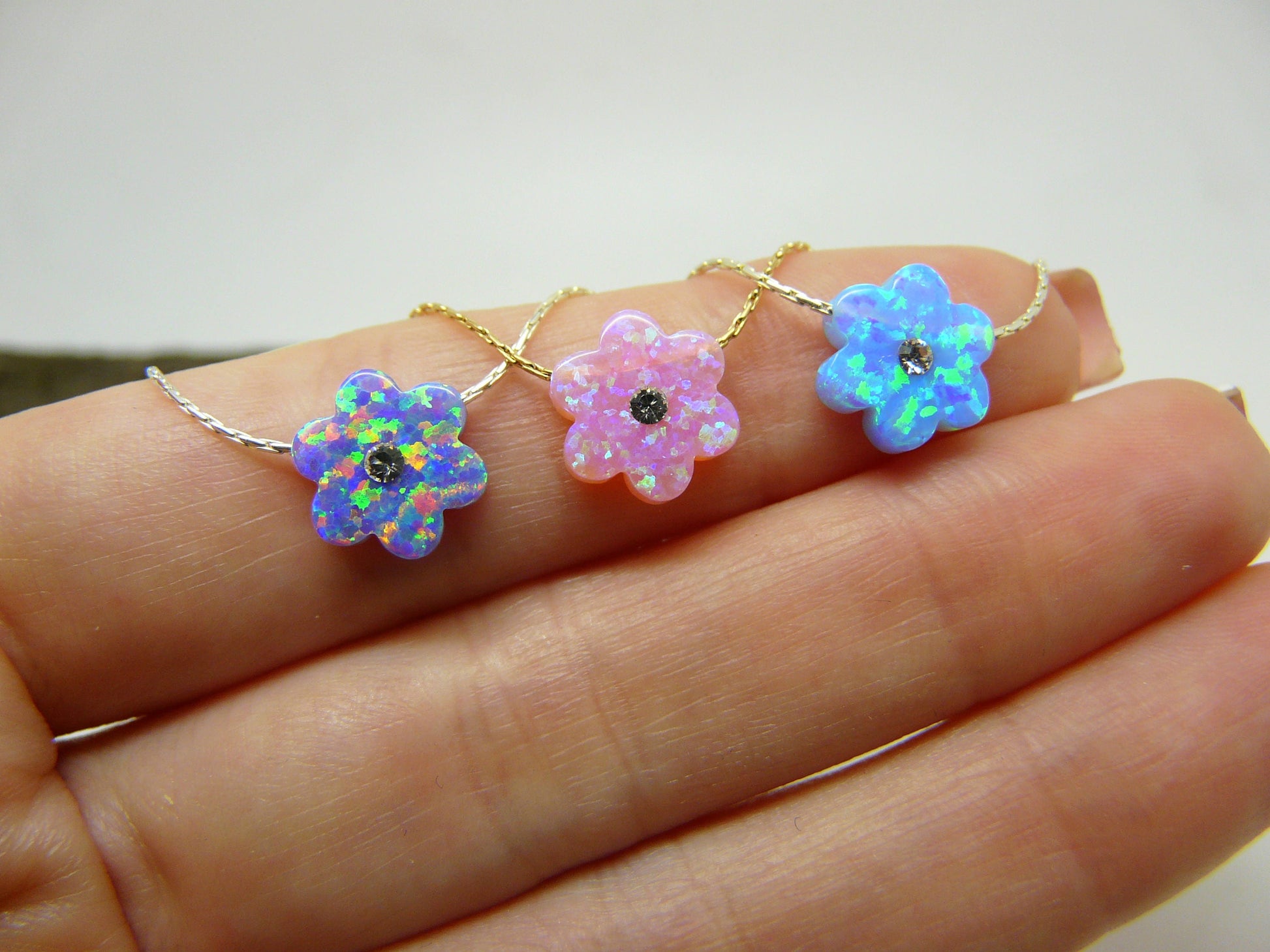 Opal Flower Necklace – Adorable & Whimsical - OpaLandJewelry