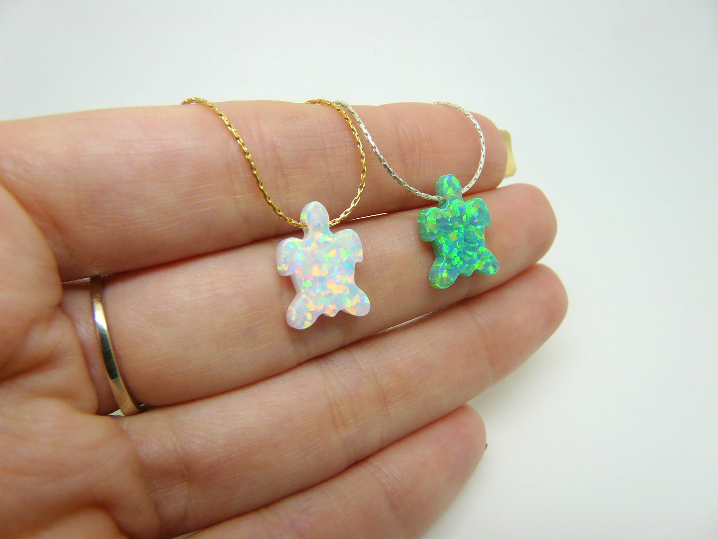 Opal Turtle Necklace – A Symbol of Strength & Serenity