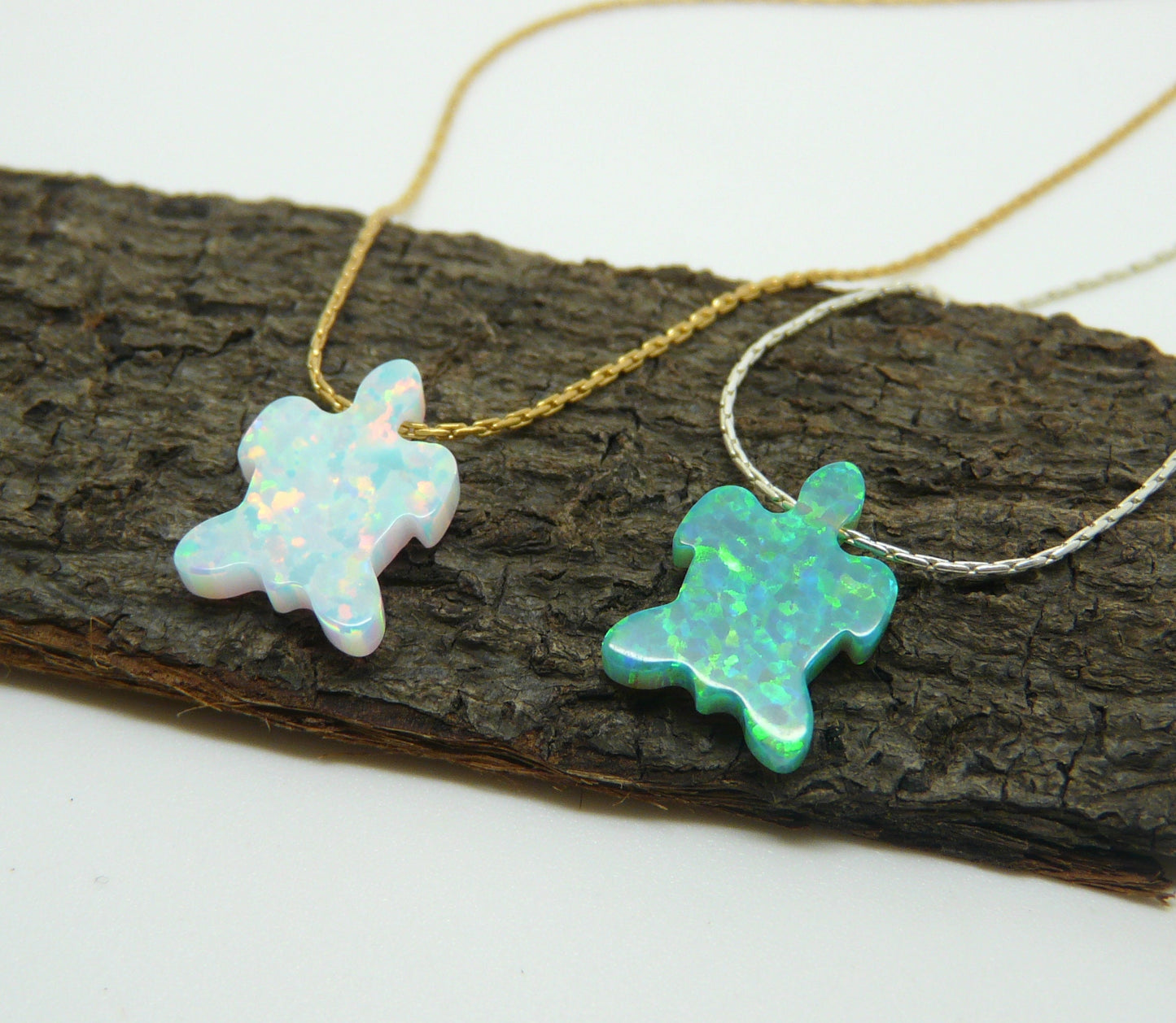 Opal Turtle Necklace – A Symbol of Strength & Serenity