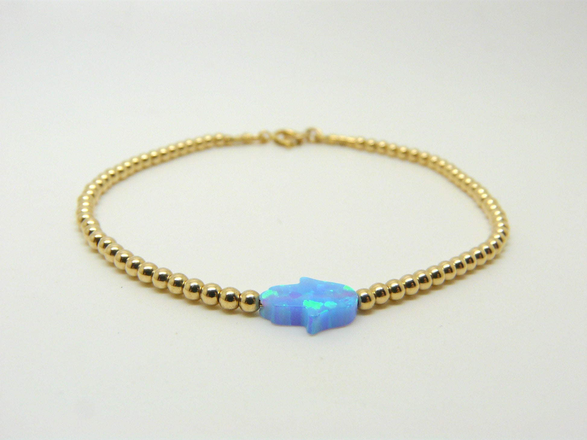 Hamsa Beaded Bracelet – Protection & Elegance - OpaLandJewelry