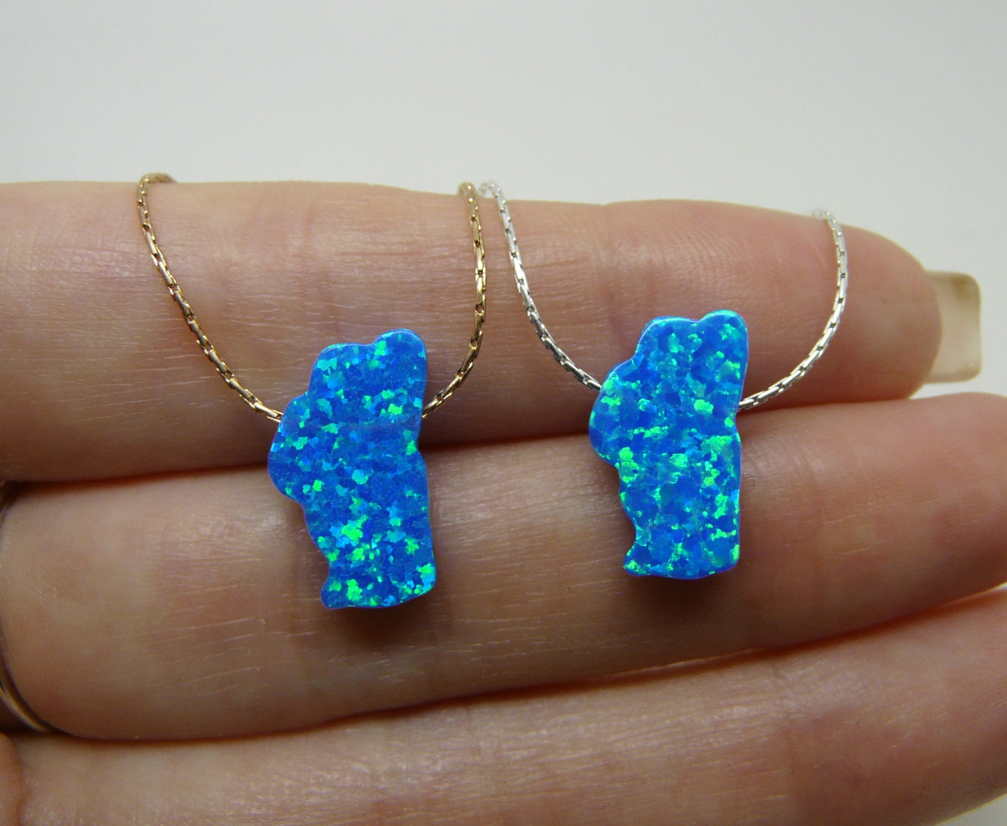 Lake Tahoe Opal Necklace