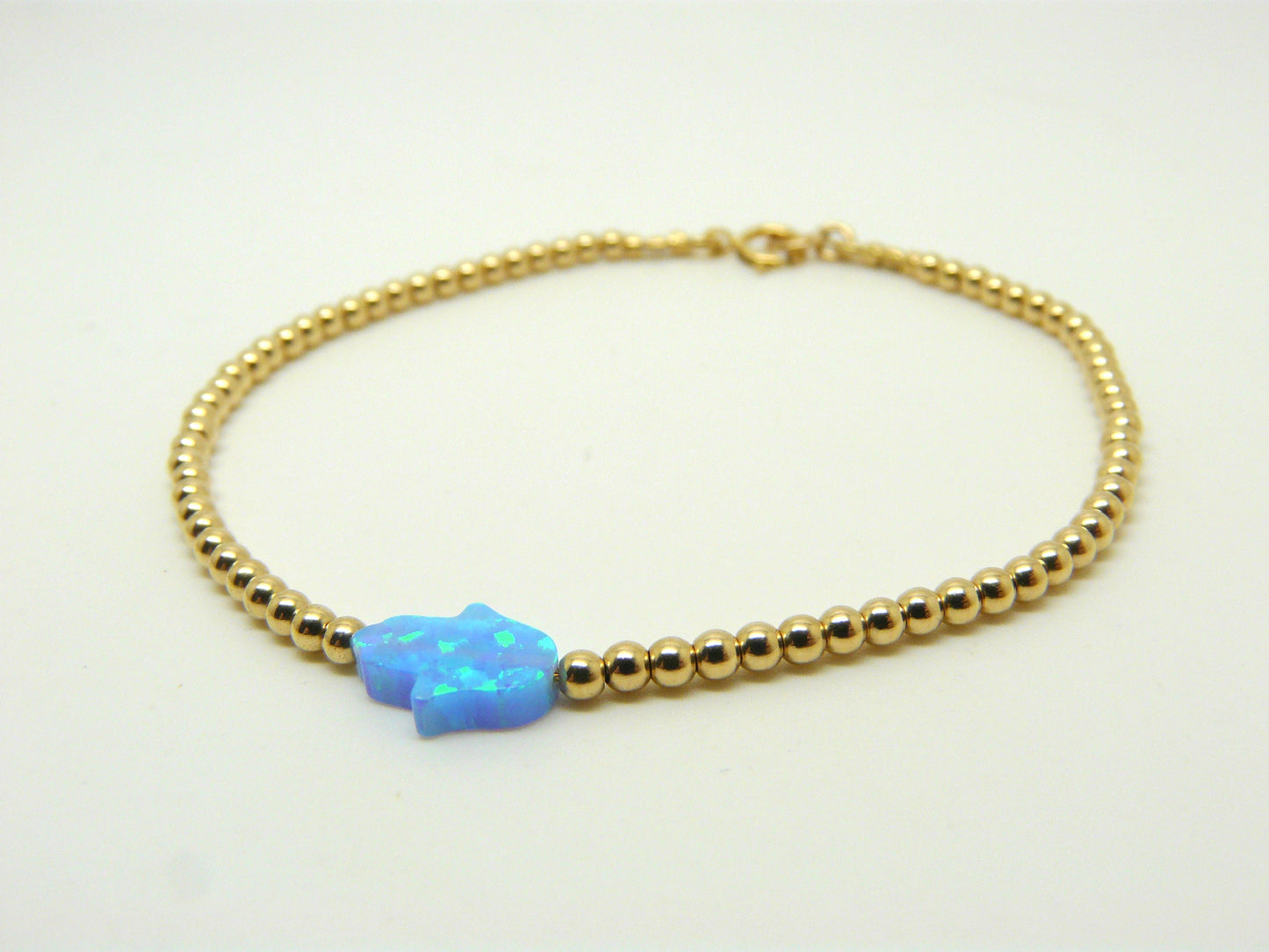 Hamsa Beaded Bracelet – Protection & Elegance - OpaLandJewelry