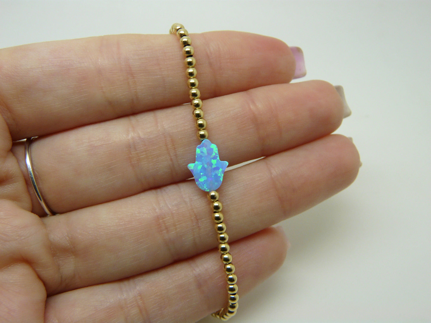 Hamsa Beaded Bracelet – Protection & Elegance - OpaLandJewelry