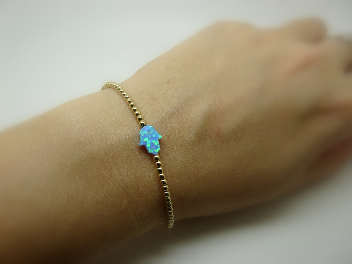 Hamsa Beaded Bracelet – Protection & Elegance - OpaLandJewelry