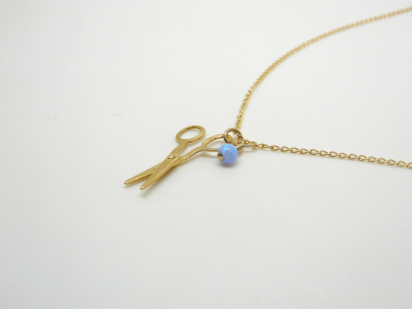 Scissors Charm Necklace – Unique Jewelry for Hairstylists & Crafters
