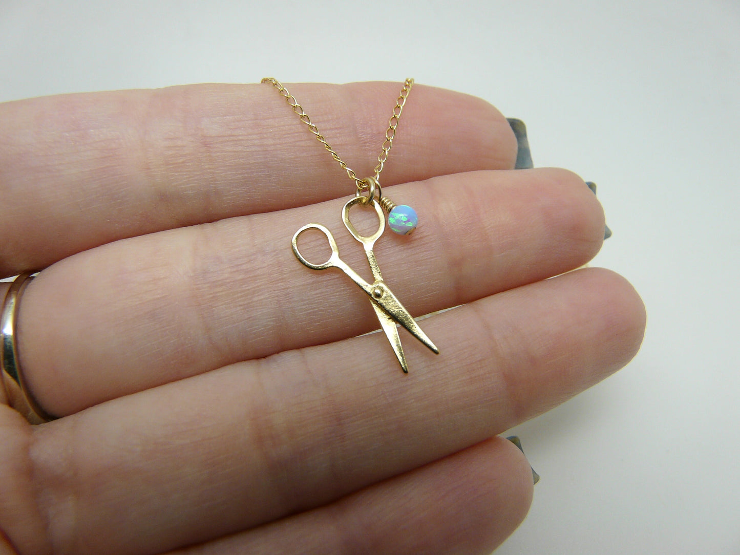 Scissors Charm Necklace – Unique Jewelry for Hairstylists & Crafters