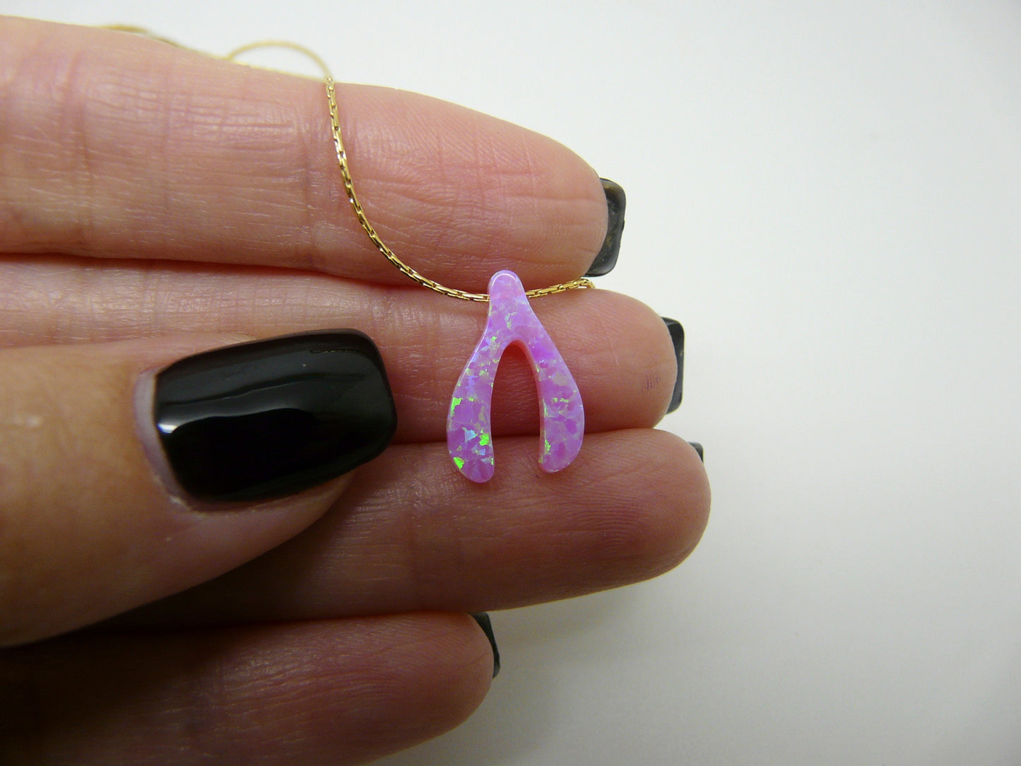 Wishbone Necklace for Good Luck - OpaLandJewelry