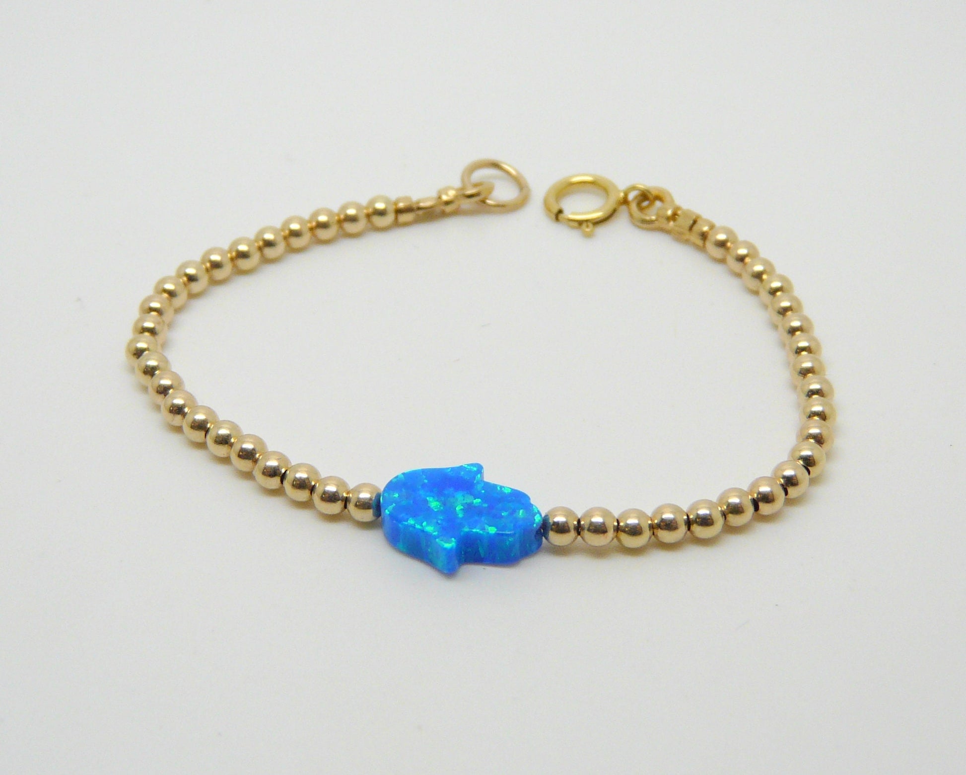 Hamsa Beaded Bracelet – Protection & Elegance - OpaLandJewelry