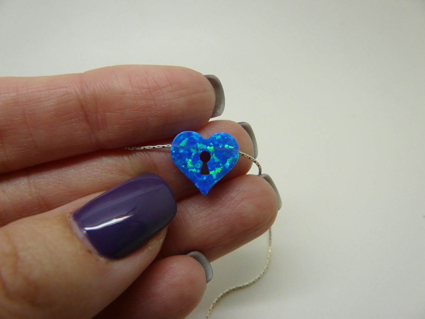 Heart Keyhole Opal Necklace – A Symbol of Love & Mystery