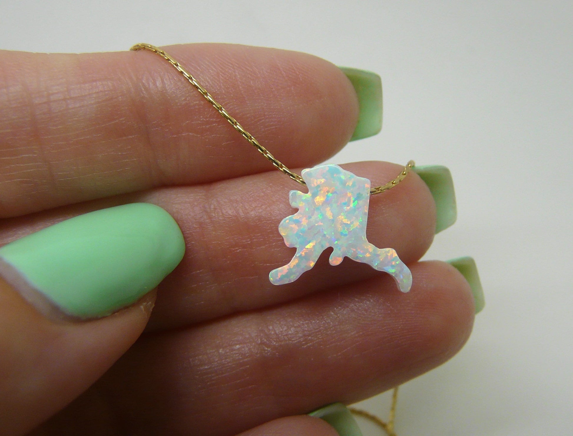 Opal State Necklace – Pick Your State - OpaLandJewelry