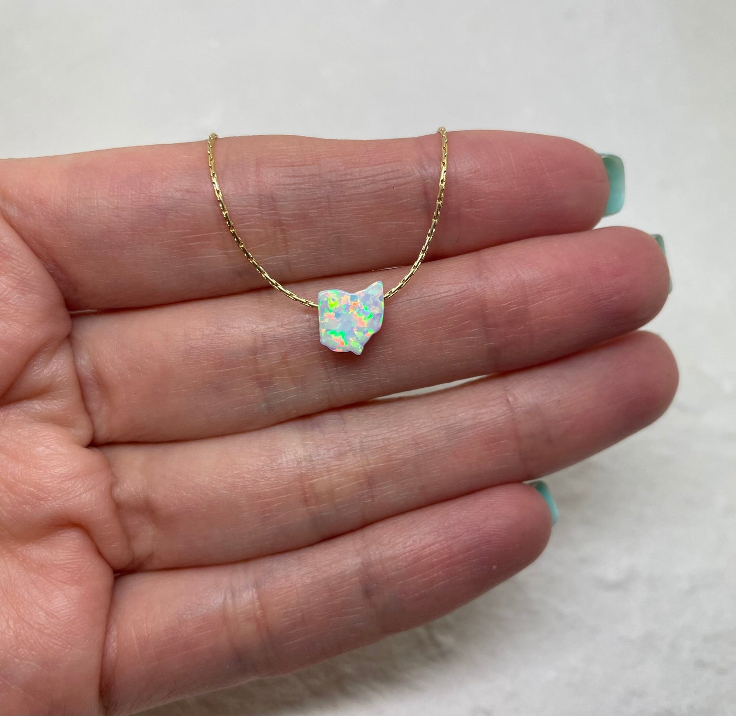 Opal State Necklace – Pick Your State - OpaLandJewelry