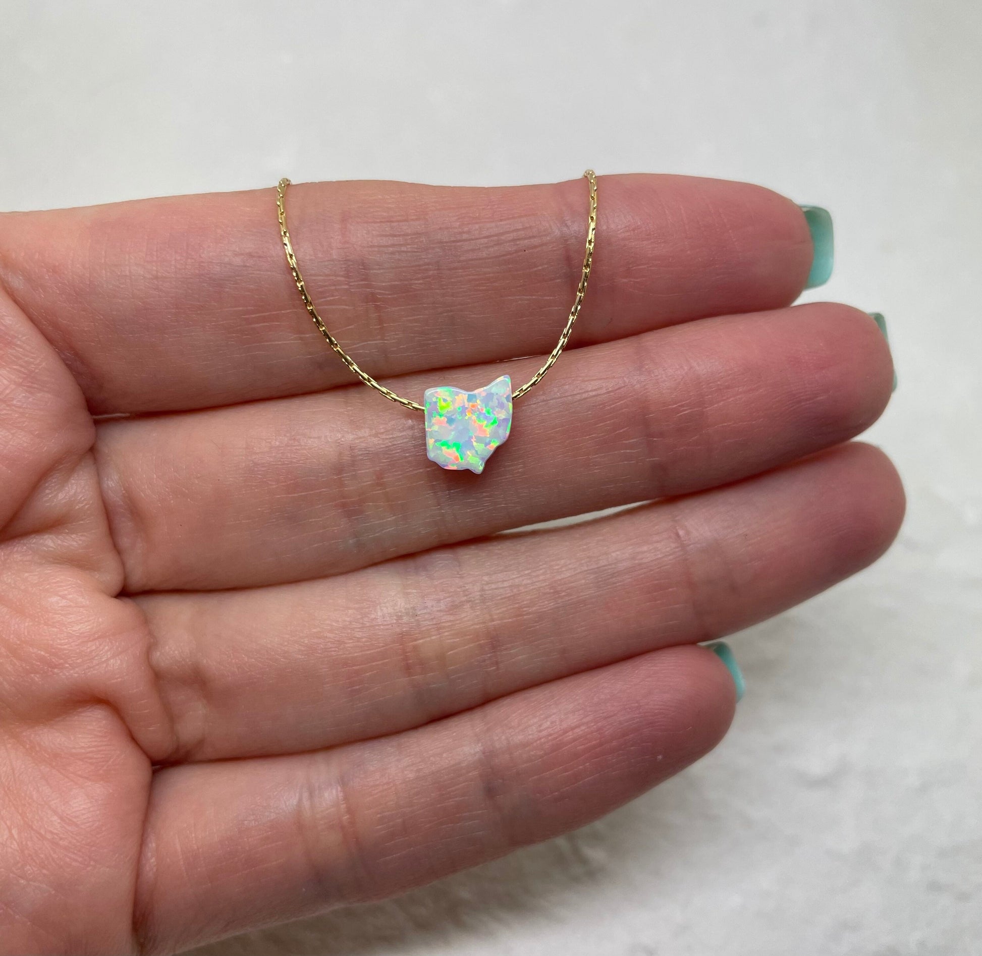 Opal State Necklace – Pick Your State - OpaLandJewelry