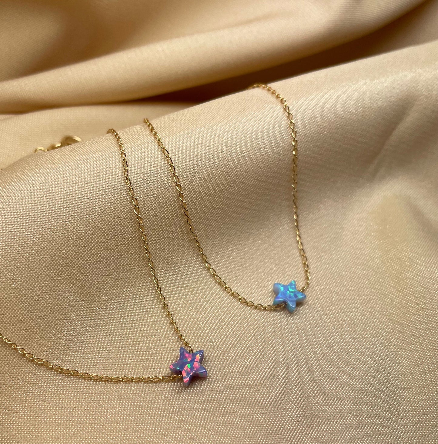 Tiny Opal Star Bracelet