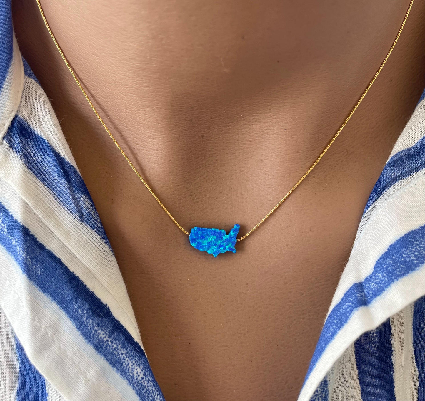 USA Map Necklace – A Unique Symbol of American Pride