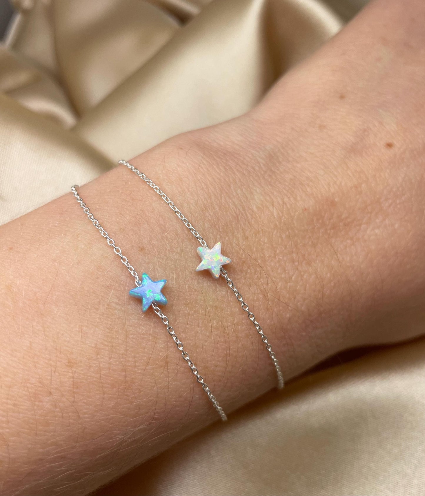 Tiny Opal Star Bracelet