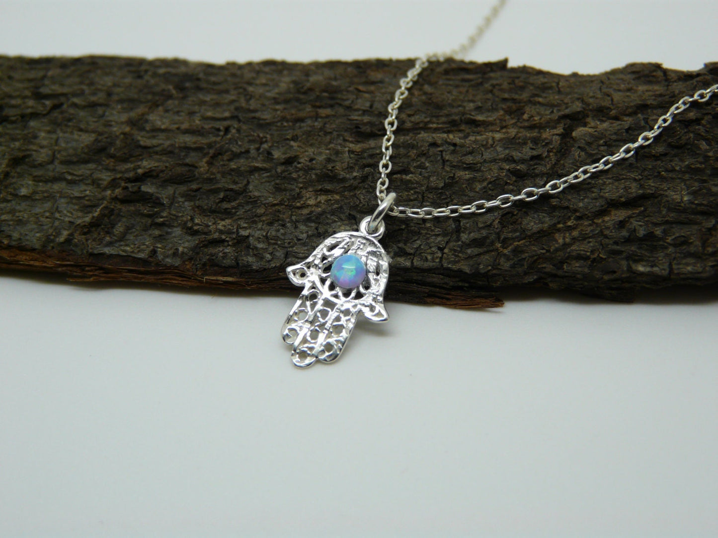 Sterling Silver Hamsa Necklace